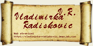 Vladimirka Radišković vizit kartica